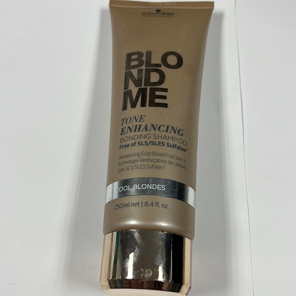 Schwarzkopf BlondeMe 8.4oz Tone Enhancing Bonding Shampoo No Sulfates - New